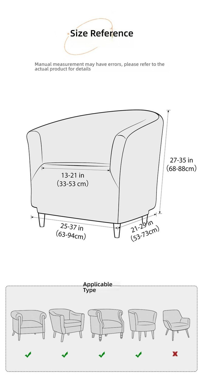 Copripoltrona elasticizzato in jacquard con sezione a T – Copribraccio rotondo antiscivolo e protezione per lo stand, copridivano elastico antiscivolo antipolvere_voghion.com