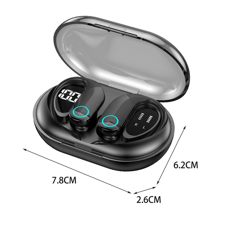1 Set G37 Earbuds Bluetooth 5.3 LED Digital Display Reduction HiFi Sound Sensitive Touch Control Wireless Headsets for_voghion.com