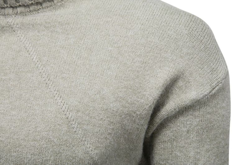 Tricots pour hommes col roulé mode pull à manches longues base_voghion.com