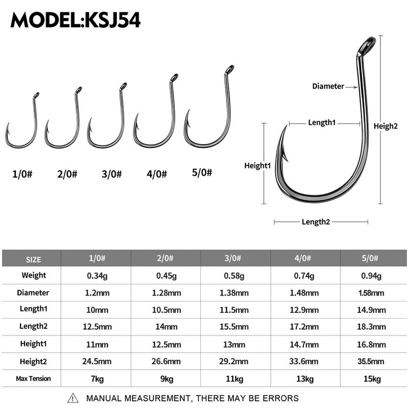 High Carbon Steel Octopus Crooked With Barbed Fish Bulk Cuttlefish Eagle Mouth Curved Handle Single Hook_voghion.com
