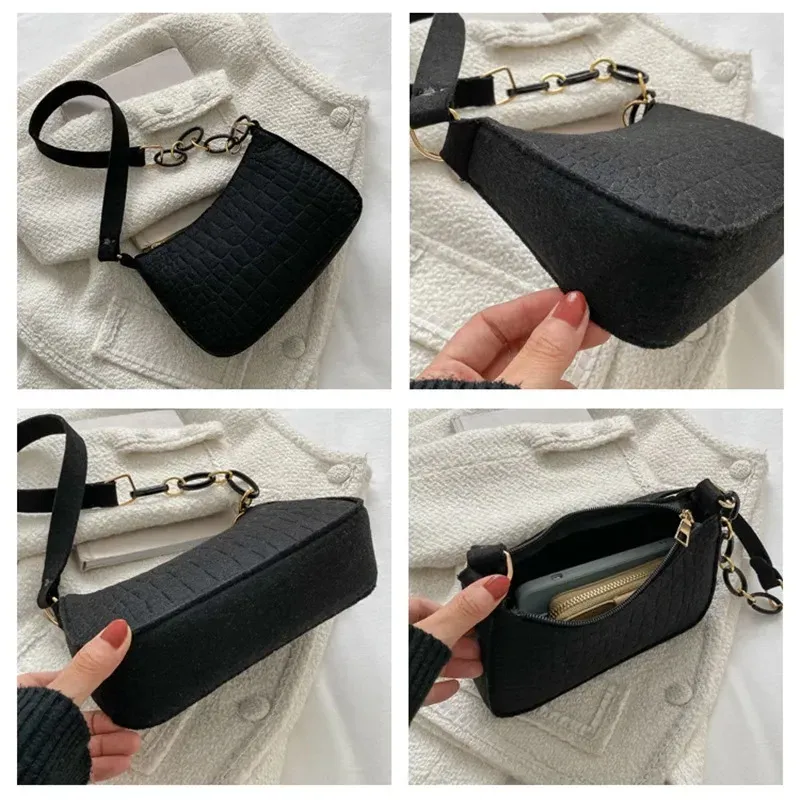 Retro Gentle Temperament Autumn Shoulder Handheld Fashion Casual Yankee Underarm Small Square Bag 250324_voghion.com