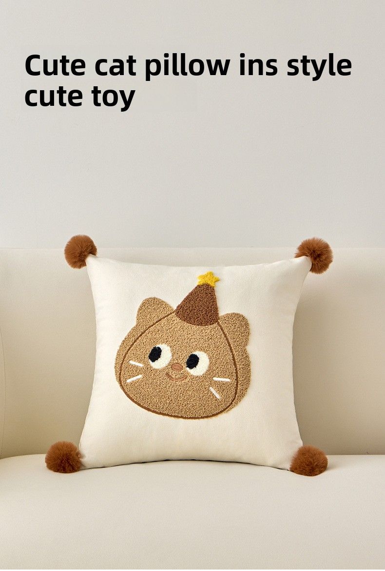 Cuscino per divano in stile crema, per soggiorno, camera da letto, comodino, auto, ufficio, cuscino per pisolino, federa rimovibile e lavabile_voghion.com