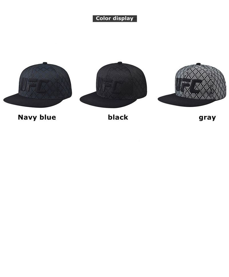 Nuovo cappello da baseball UFC alla moda per uomo e donna con linguetta d'anatra a scacchi, da esterno, ricamato, alla moda_voghion.com