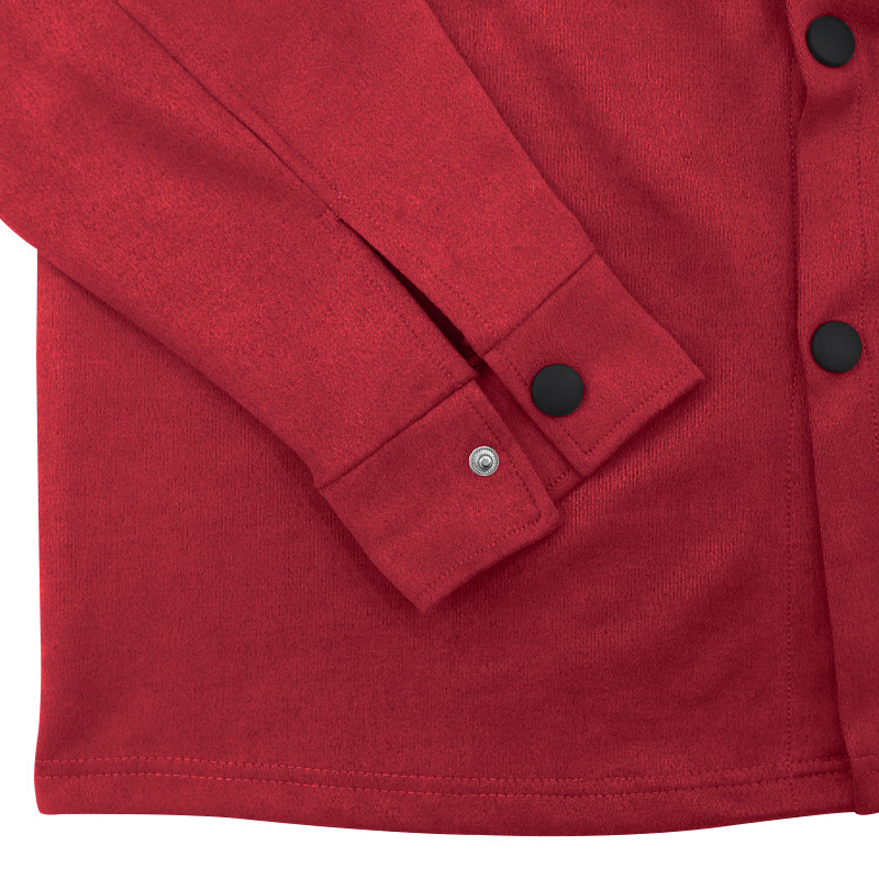 Podzimní/zimní módní bunda pánská podzimní semišová jednořadá jednobarevná slim fit dvoudílná sada pro muže_voghion.com