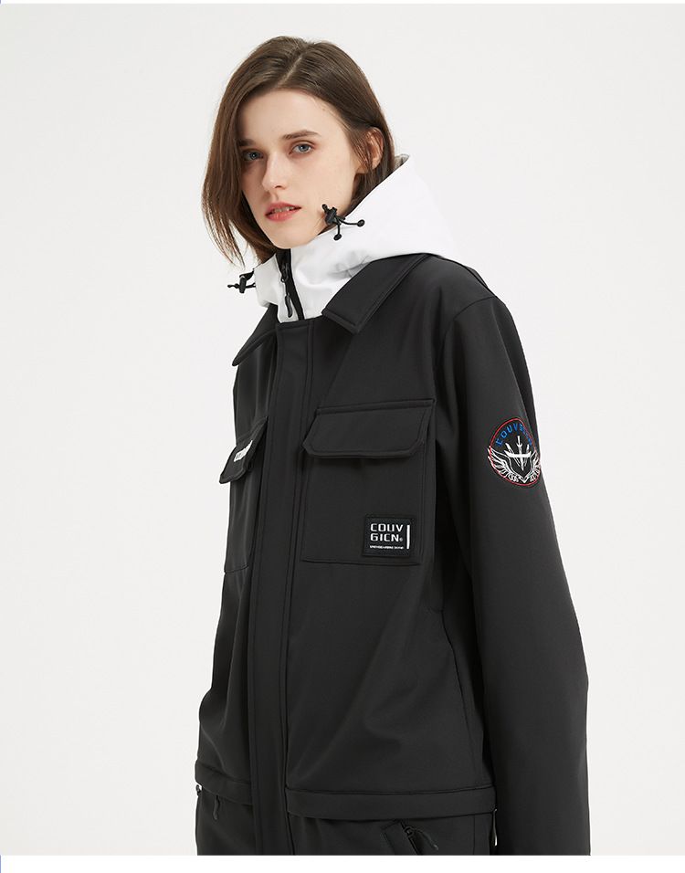 Unisex One-Piece Ski Suit – Windproof & Waterproof Snowboarding Jumpsuit For Couples & Solo Riders | Thermal Winter Sports Gear For Men & Women_voghion.com