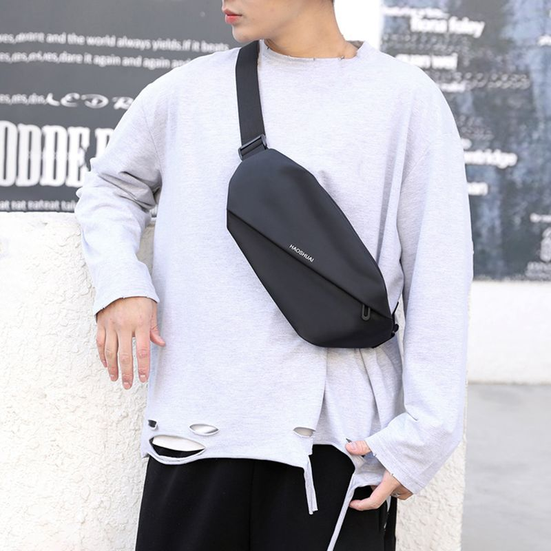 Lihao Umhängetasche für Herren, verstellbarer Riemen, glatter Reißverschluss, großes Fassungsvermögen, mehrere Taschen, Gürteltasche für Outdoor-Sport, Armee_voghion.com