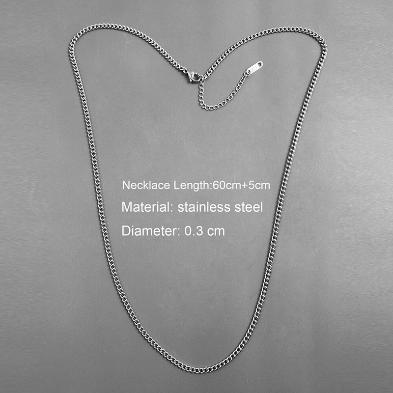 2025 Novi dolasci Ogrlica od nehrđajućeg čelika zlatne boje za muškarce Dugi lanac Choker Muški ovratnik Vrat Čipka DIY Privjesak Sier Boja Kabel Jastog_voghion.com