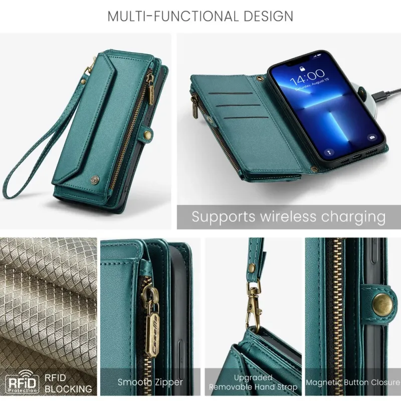 Crossbody Wallet Case priekš Samsung Galaxy S23 S21 FE S24 S22 Ultra Plus A55 A54 A53 A35 A34 A33 A25 A23 A15 A14 A13 5G_voghion.com