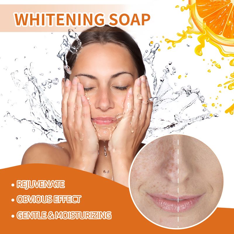 Sapone bianco antirughe e illuminante alla vitamina C Jaysui, deterge delicatamente il viso, attenua le macchie e abbellisce la pelle._voghion.com