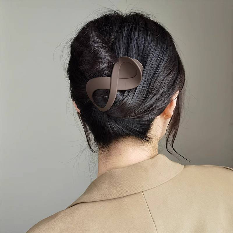 Molletta per capelli grande da donna Fermaglio per capelli Artiglio a becco d'anatra in plastica senza cuciture per donne Ragazze Forcine semplici Strumenti per lo styling Accessori per capelli_voghion.com