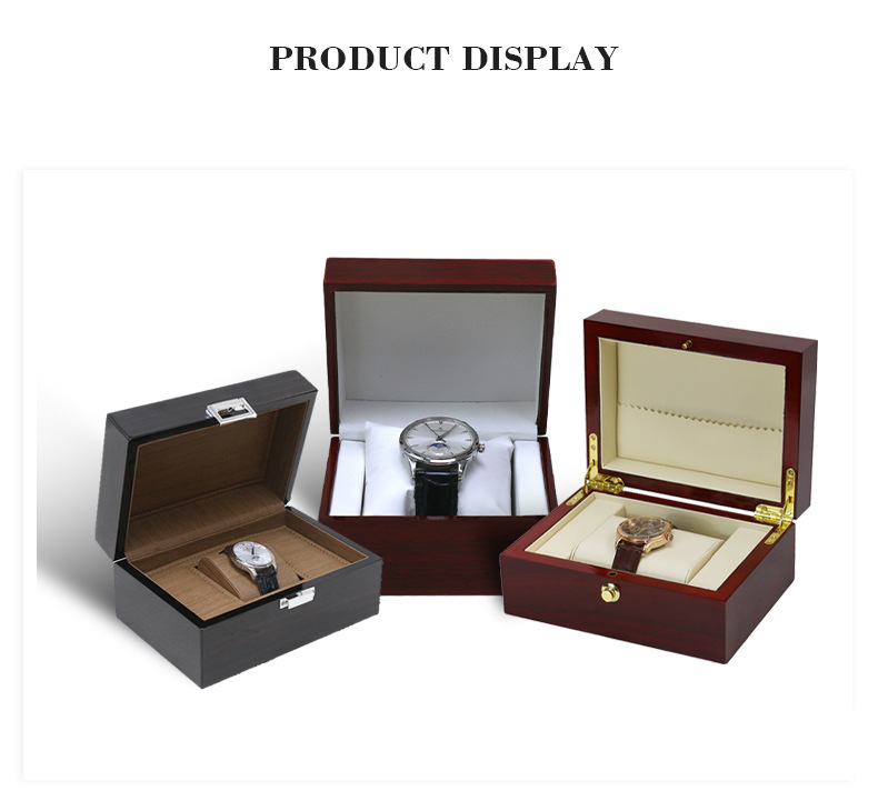 Watch Box Wristband Storage Box Piano Lacquer Watch Display Box Business Gift Box Wooden Watch Boxes_voghion.com