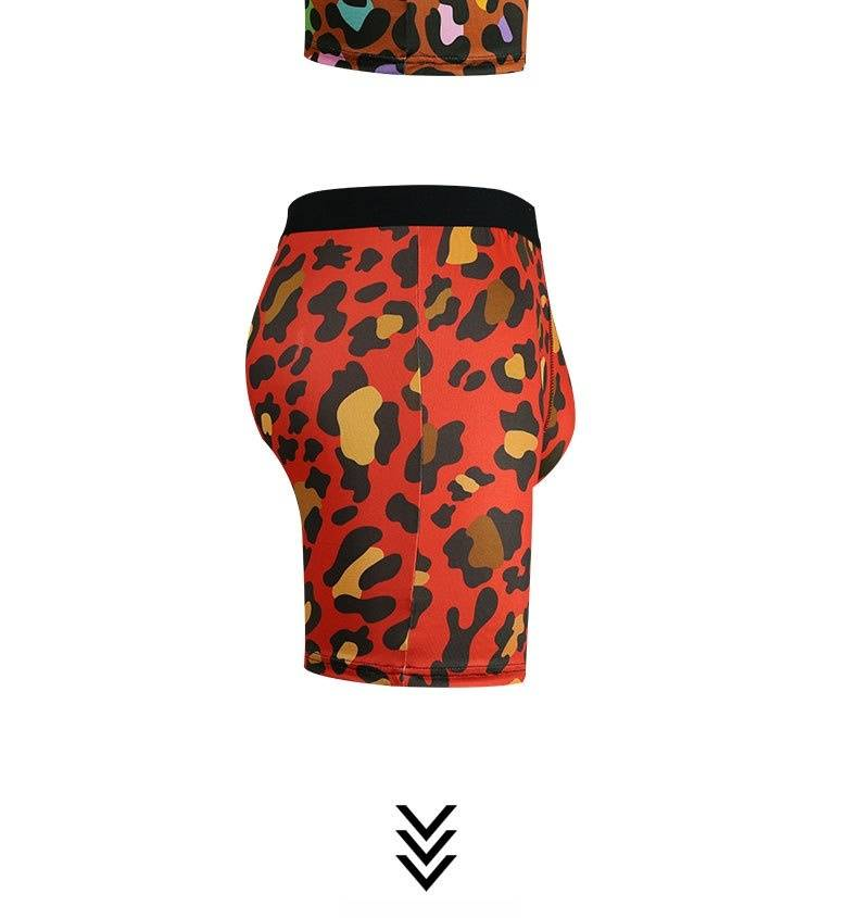NOKO 3-pack Europees en Amerikaans ondergoed met luipaardprint, ademend, verlengde broekspijpen, elastische en comfortabele sportboxershorts voor heren_voghion.com