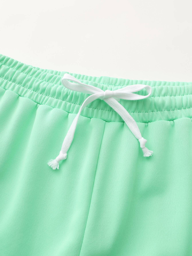 Completo estivo da uomo a maniche corte e pantaloncini da 5 pollici - Miscela di cotone modal leggero per la palestra_voghion.com