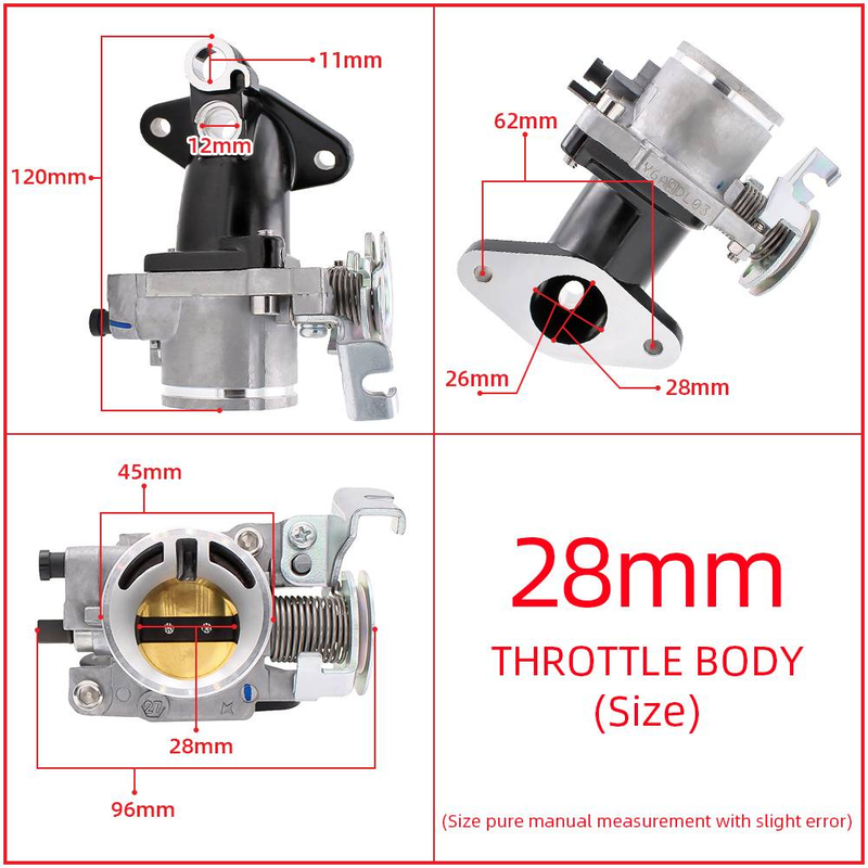 RACING Throttle Body For Honda WAVE125I XRM125 FI RS125 FI FUTURE125 FI Dash 125 FI 28mm 29mm 30mm 32mm Motorcycle RACING Throttle Body_voghion.com