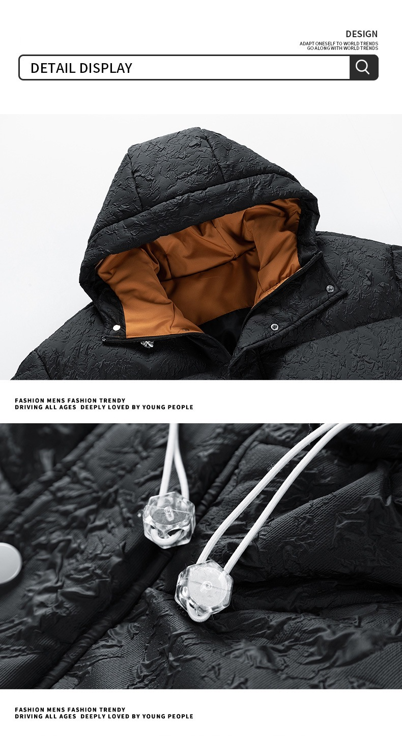 Giubbotto imbottito oversize unisex da uomo - Cappotto trapuntato in stile street di Hong Kong Tendenze moda più vendute_voghion.com