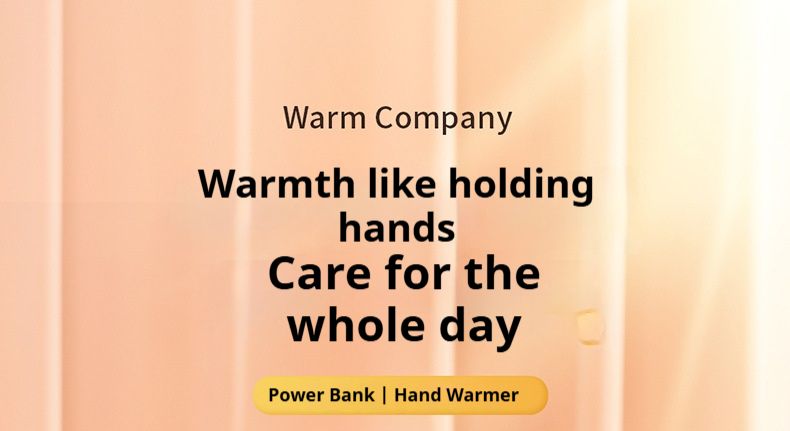 Portable Hand Warmer With 5000mAh Power Bank - USB Rechargeable, 3-Color LED Light, Fast Heating For Winter & Outdoor Use_voghion.com