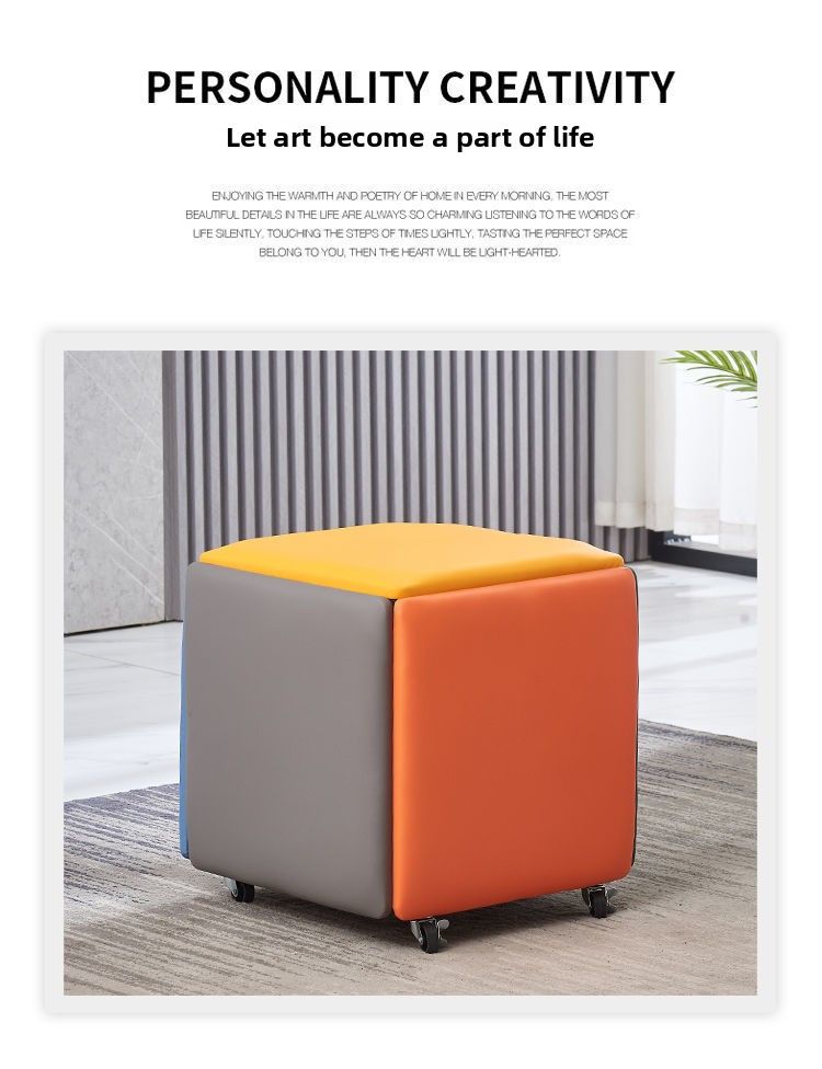 Tabouret à langer multifonction 5 en 1, idéal pour changer les chaussures des célébrités d'Internet nordiques_voghion.com