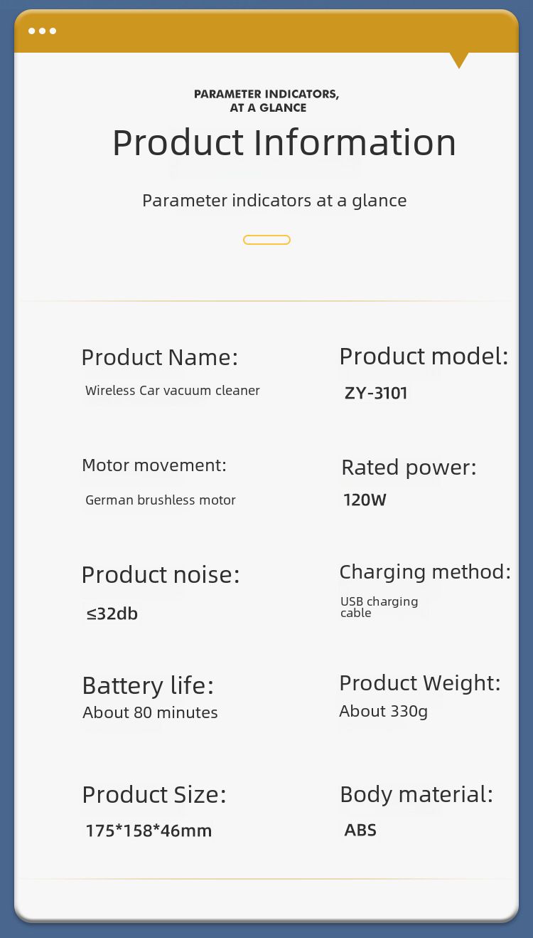 Car Vacuum Cleaner Car large suction brushless motor car handheld small powerful wireless household blowing and suction dual-use_voghion.com