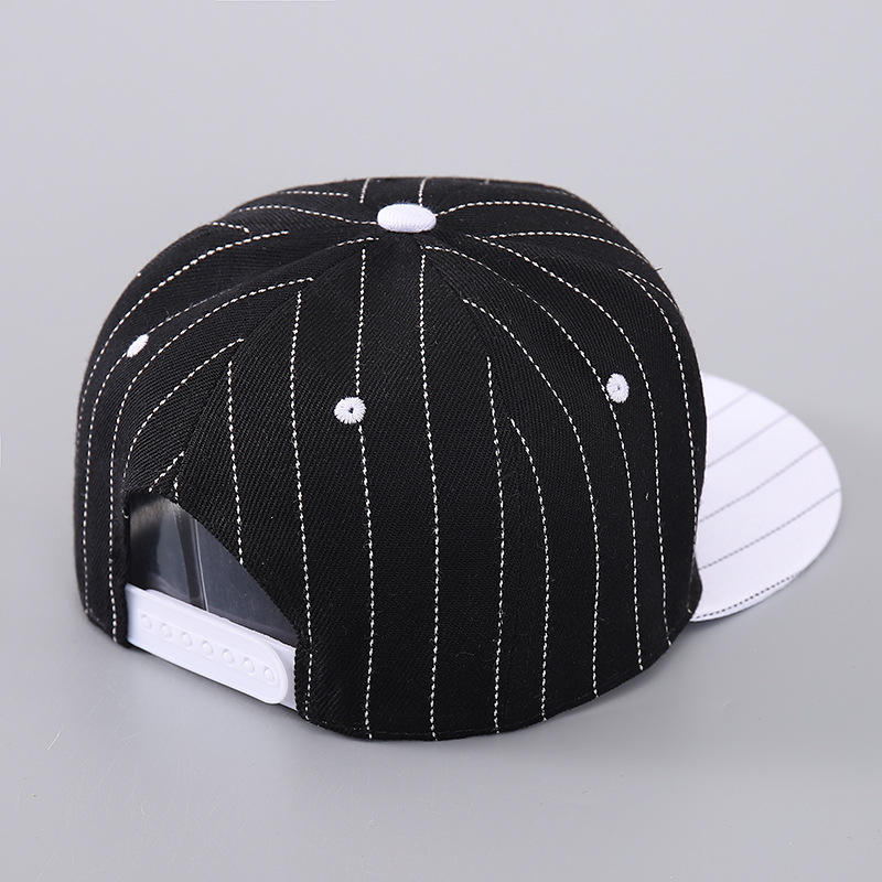 Baseball-Cap der Flat-Serie, personalisierbar, bestickt, Hip-Hop-Cap, Sonnenschutz-Entenschnabel-Cap mit großer Krempe_voghion.com