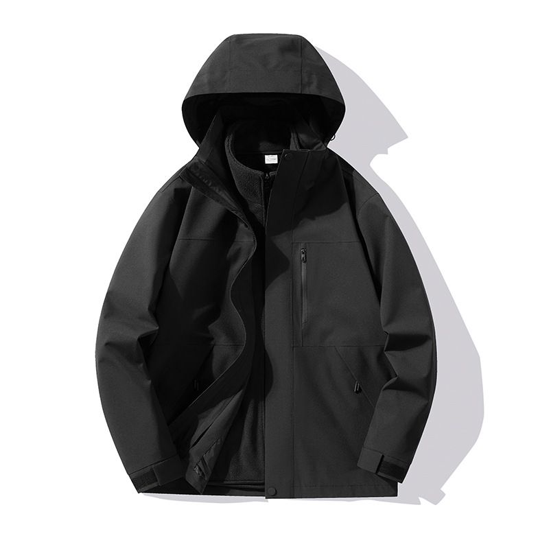 Brand Same Style And Women, 3-in-1 Down Fleece Liner, Outdoor Windproof Waterproof Warm Hiking Jacket For Men_voghion.com