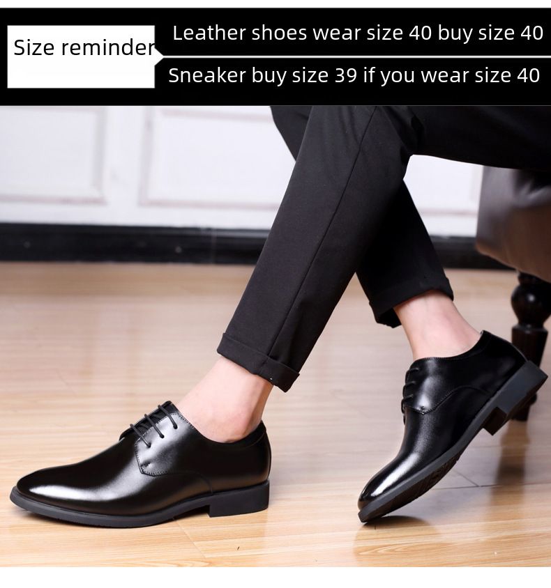 Chaussures en cuir pour hommes printemps et automne nouvelles chaussures d'affaires formelles décontractées pour hommes bureau britannique jeunesse mariage du marié_voghion.com