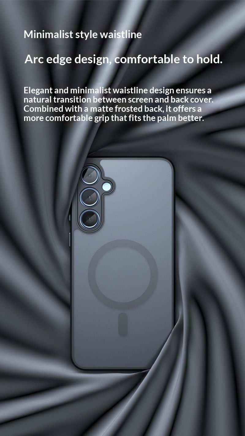 50704555550<=3 Compatible With Samsung A17 Phone Case Skin Feel Matte Airbag Shockproof S25+ Magnetic Qi Armor A16 Protective Cover TPU_voghion.com