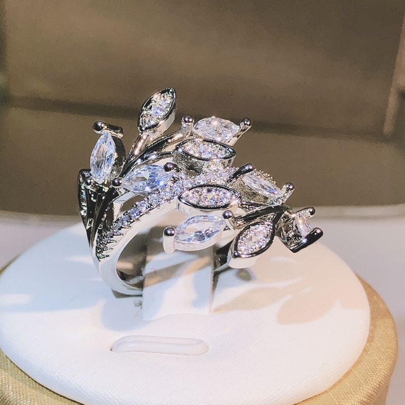 Ready Stock Sier Handmade Eternity Promise Cstal Ring AAA Cz Zirkon Verlobung Eheringe Ringe für Frauen Männer Finger Party_voghion.com