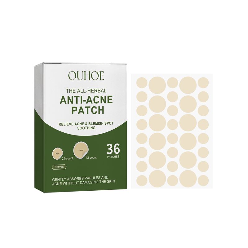 OUHOE Anti-Acne Patch, Gentle Cleansing Helps Relieve Facial Blemishes Appearance Concealer Breathable Facial Care Patch_voghion.com