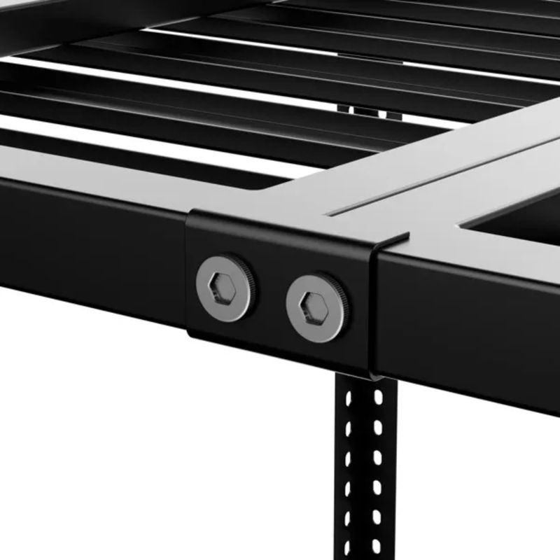 Racks Storage 750LBS Rack Capacity Garage Mounted Over Heavy Adjustable 3x8 Storage Weight Black Ceiling Duty_voghion.com