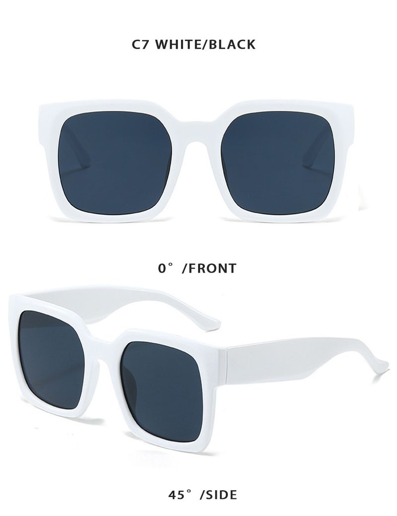 Dopamine Sunglasses For Women - UV400 Large Square Frame With Wide Legs (Trendy 2025 Design, Small Face Fit)_voghion.com