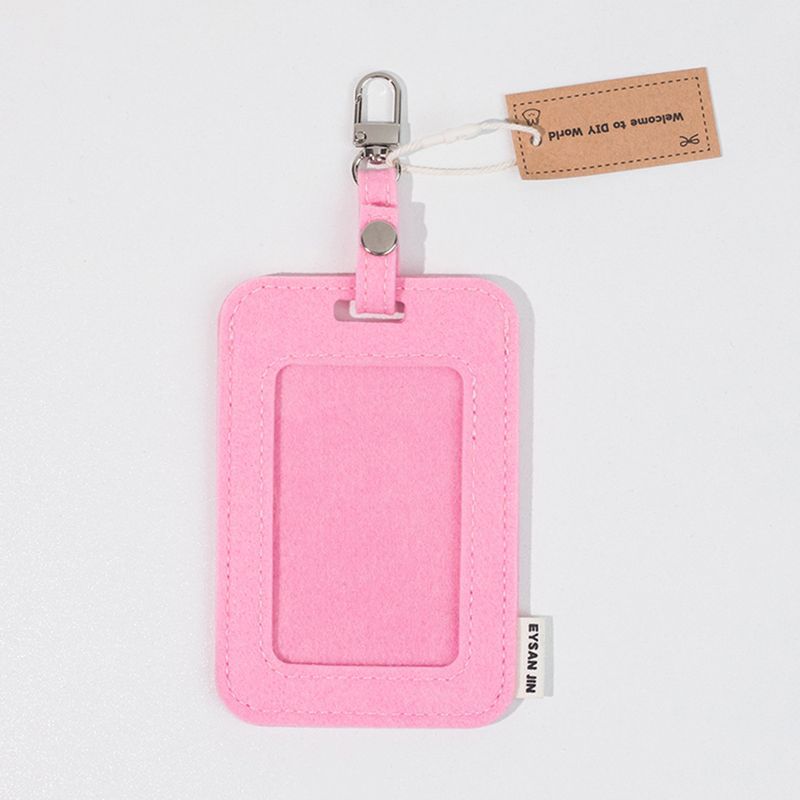New Felt Work Employee Custom Factory Badge ID Card Holder With Lanyard Wholesale Direct Sale_voghion.com