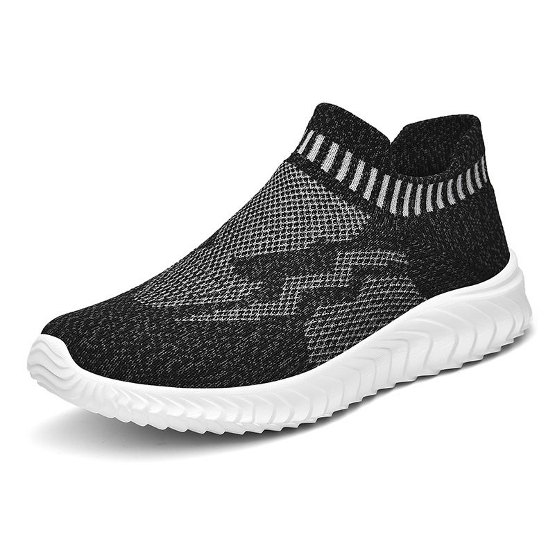 Fréijoer an Hierscht Liicht Mesh Atmungsaktiv Socken Weichboden Lazy One Foot Casual Set Damen Single Schong 35-43 A5b_voghion.com
