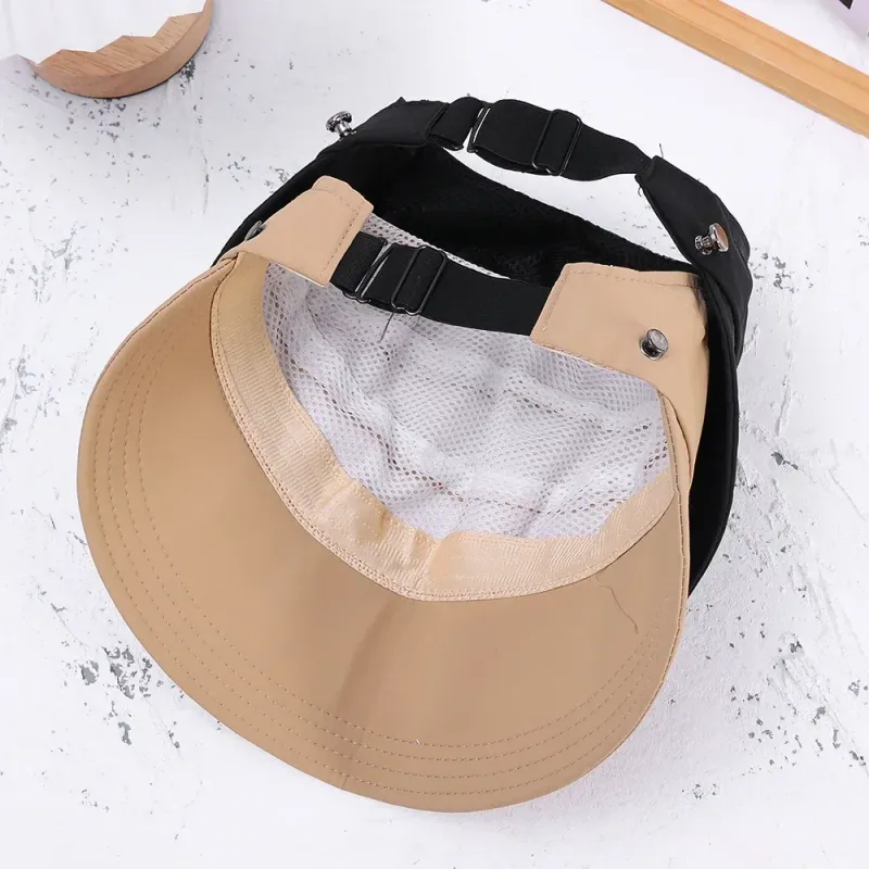 New Arrivals Outdoor Summer Wide Brim Sunhat Women Sun Hats Foldable Adjustable Beach Bucket Hat Uv Protection Visors Fisherman_voghion.com