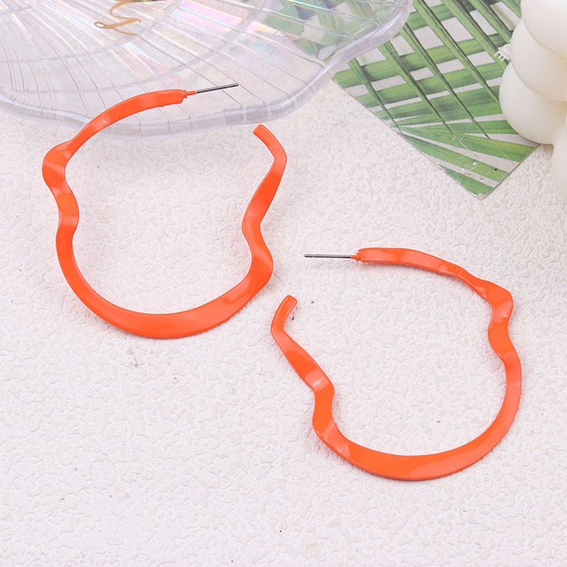New Irregular Geometric Metal Stud Niche Design Statement Exaggerated Drop Earrings Jewelry For Women_voghion.com