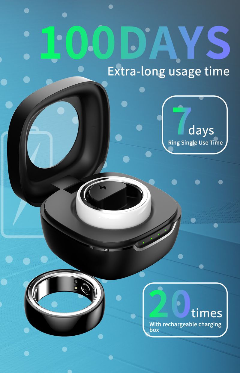 Ringe Neuer Smart Ring Herzfrequenz Blutsauerstoff Gesundheit Schlafüberwachung Sport Multifunktions-wasserdichter Schmuck_voghion.com