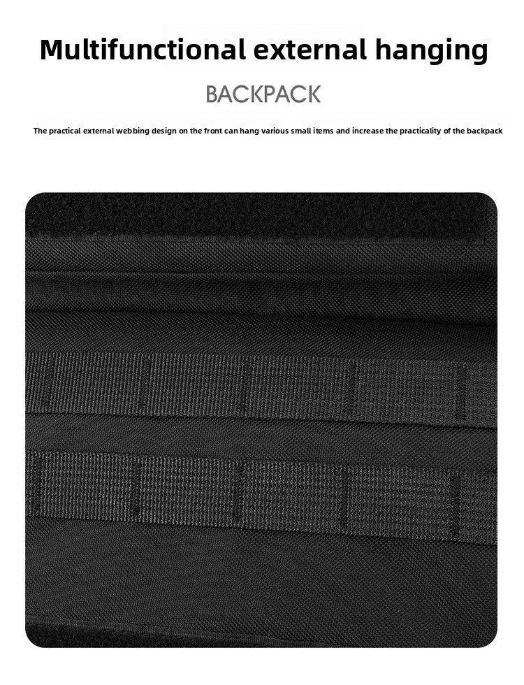 Mochila de montanhismo, nova mochila tática de grande capacidade, camuflagem simples e multifuncional para viagens ao ar livre_voghion.com
