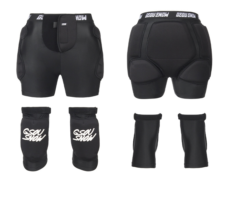 Ny skida Komplett set med knäskydd Dam snowboard dubbelboard utomhusutrustning Ski höftskydd män_voghion.com