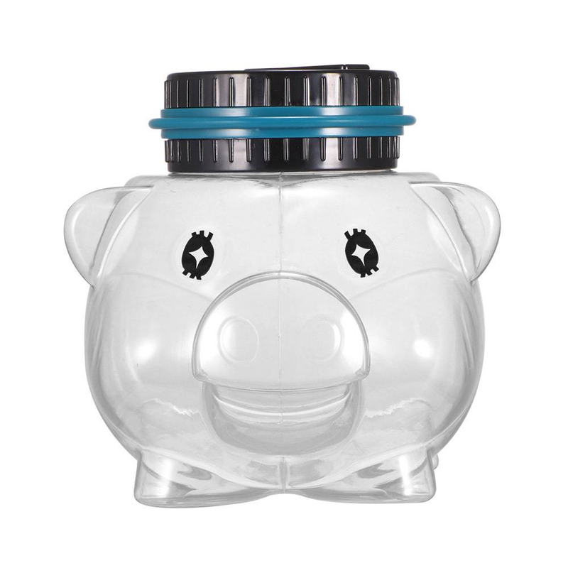 Electronic Counting Piggy Bank Euro, Us Dollar, Taiwan Dollar, Rmb Piggy Transparent Piggy Bank Creative_voghion.com