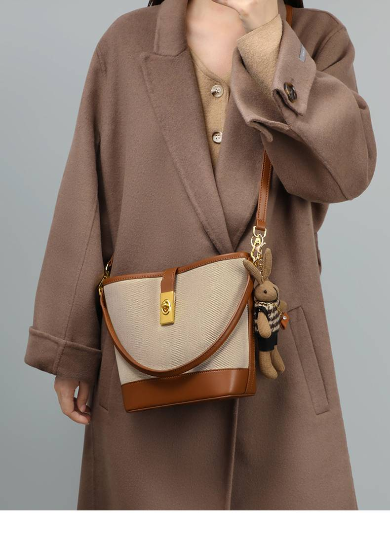 VINEY Bag Ladies 2025 New Women's Bag Bucket Bag One-shoulder Commuting Hot Style High-end Handbag Messenger Bag_voghion.com