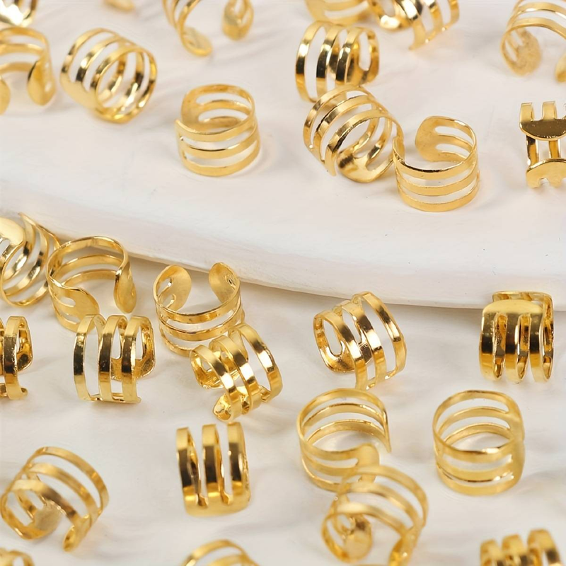 40 pezzi di accessori fai da te per dreadlock per parrucche, i più venduti in Europa e in America, fermagli per capelli con treccia geometrica semplice e retrò._voghion.com