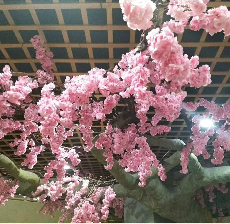 Artificial Cherry Blossom Branches - 1.2m Realistic Sakura Flowers For Wedding Decor, Photography Props & Home Styling (UV-Resistant, Bendable Stems)_voghion.com