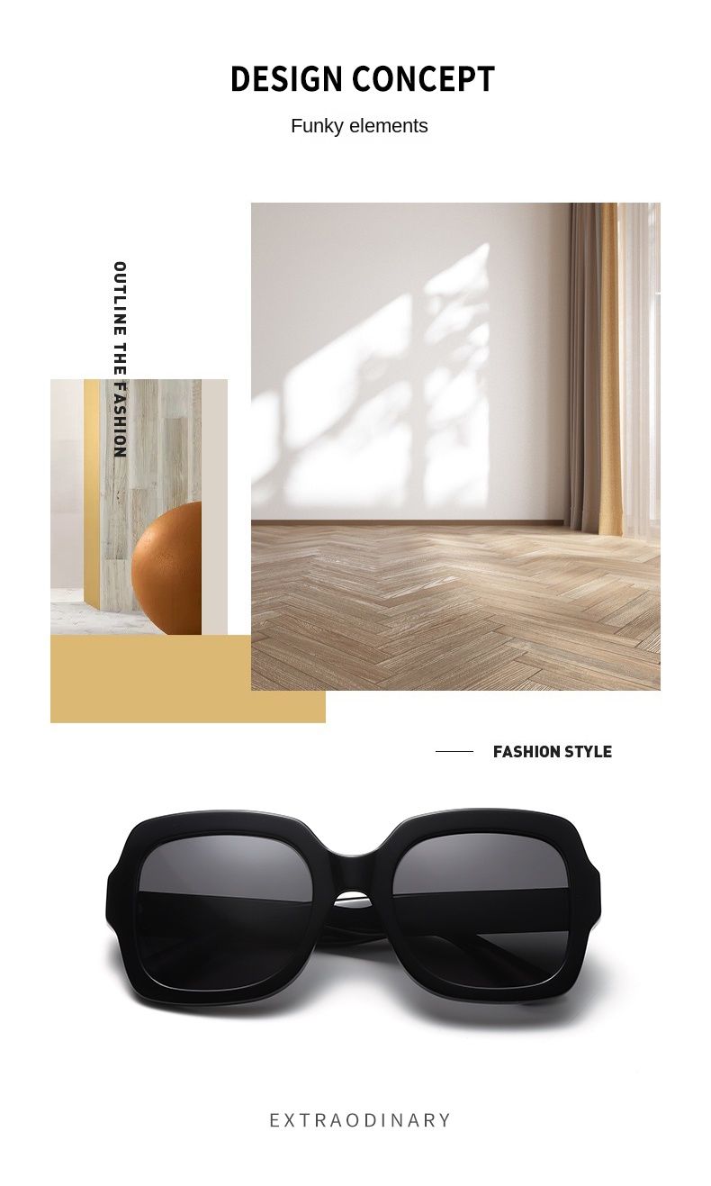 Montatura grande, materiale in fogli, occhiali da sole modello 5029_voghion.com