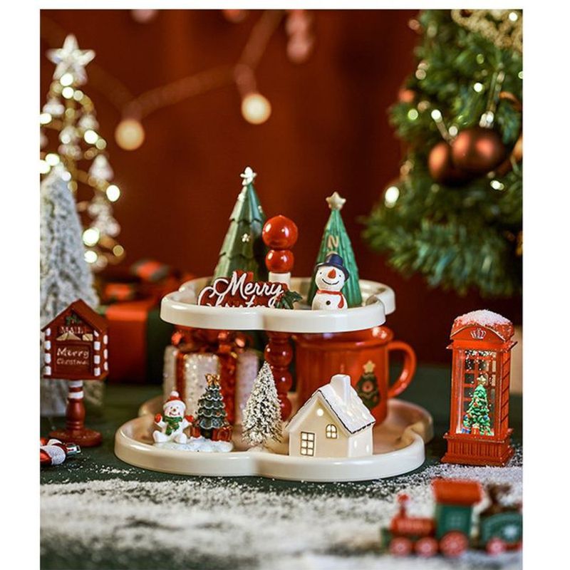 High-Value Brewing Fruit For Living Room Tea Room, Multi-Layer New Year Snack And Cake Display Plate_voghion.com