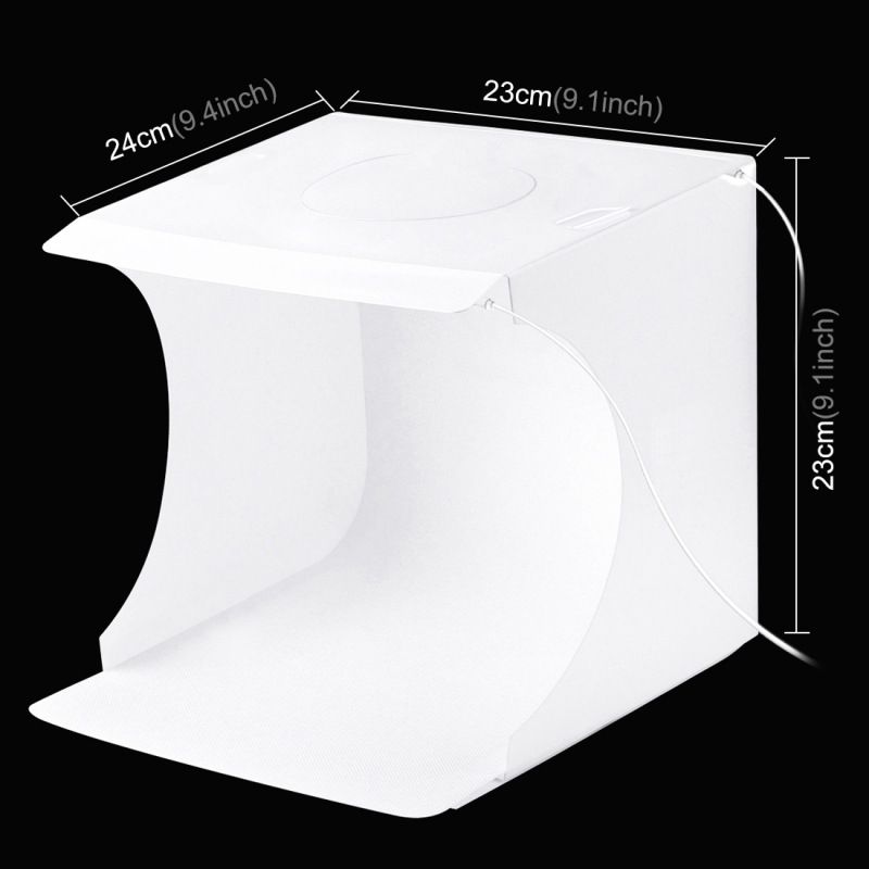 PULUZ 20cm/7.87inch Folding Portable 550LM Light Photo Lighting Studio Shooting Tent Box Kit with 6 Colors Backdrops_voghion.com