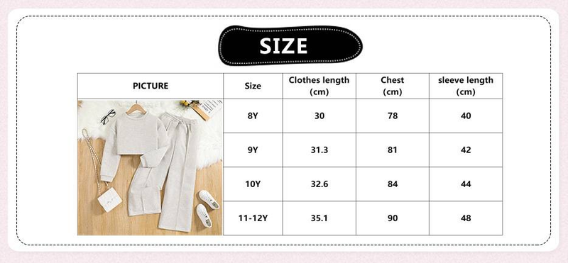 Mother&Kids Abbigliamento per bambini Completo da ragazza per bambini, pantaloni a gamba larga, a maniche lunghe, a maniche lunghe, a gamba larga_voghion.com