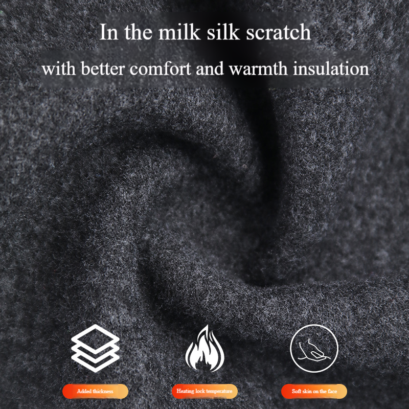 Winter fleece ski mask Motorcycle riding mask bib outdoor mountaineering windproof and cold warm head cover_voghion.com