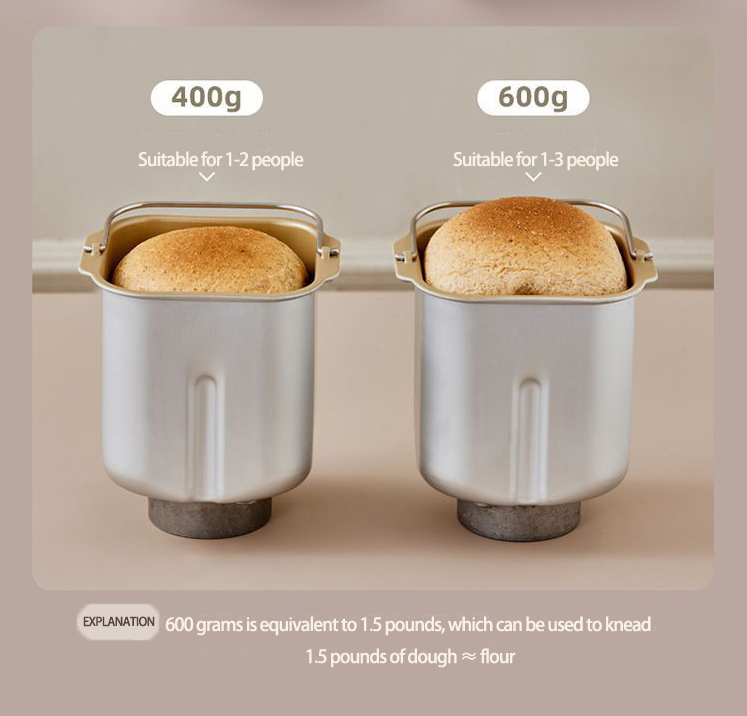 PSMBF003 Glutenvrije maker 15in1 automatische broodbakmachine 2,8 inch LED 15u timer 2 lbs 1,51 lb 1 lb Amerikaans Italiaans Frans volkorenbrood_voghion.com