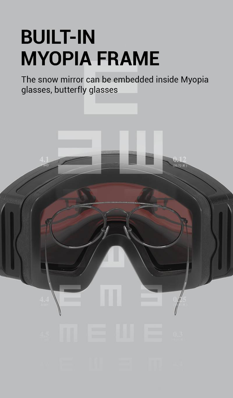 KAPVOE Mark Skibrëll UV400 Anti-Beschlag Skibrëll Skimaske Männer Fraen Snowboard Schnéibrëll Sport Skibrëll Wanter_voghion.com