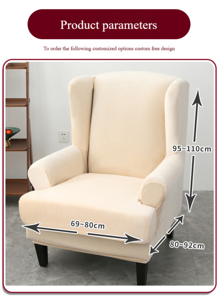 Silver Fox Velvet Sofa Slipcover - Full Coverage Single Armchair Cover For Furniture, Minimalist Solid Color_voghion.com