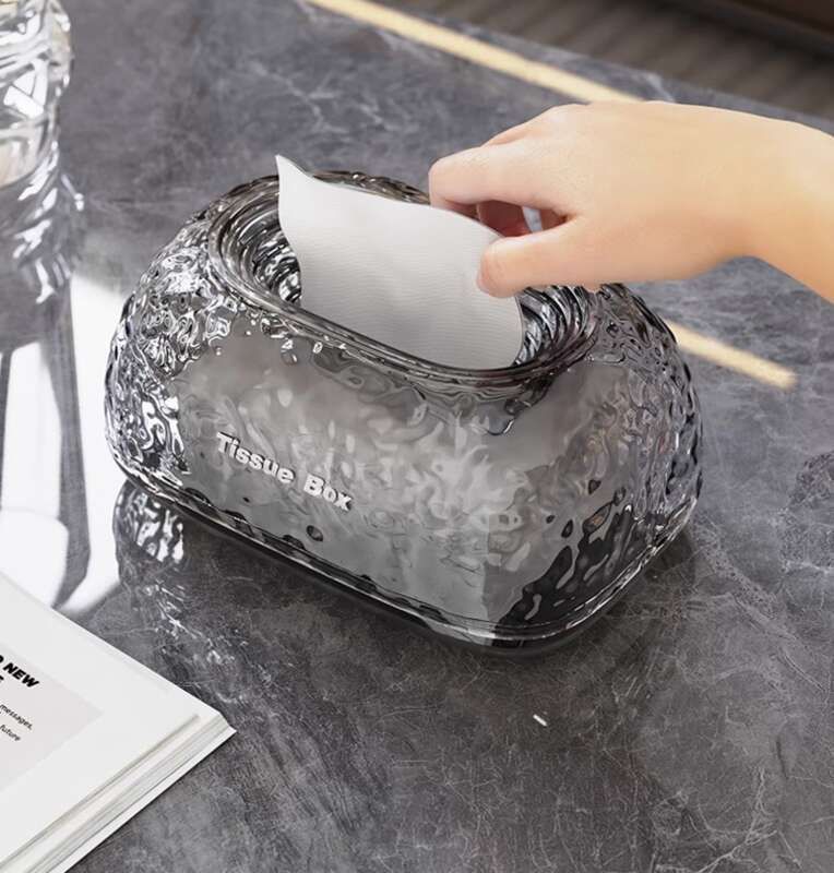 Caixa de guardanapos de tecido de estilo luxuoso e leve para sala de estar, caixa de papel de mesa criativa para pia de quarto de alta qualidade_voghion.com